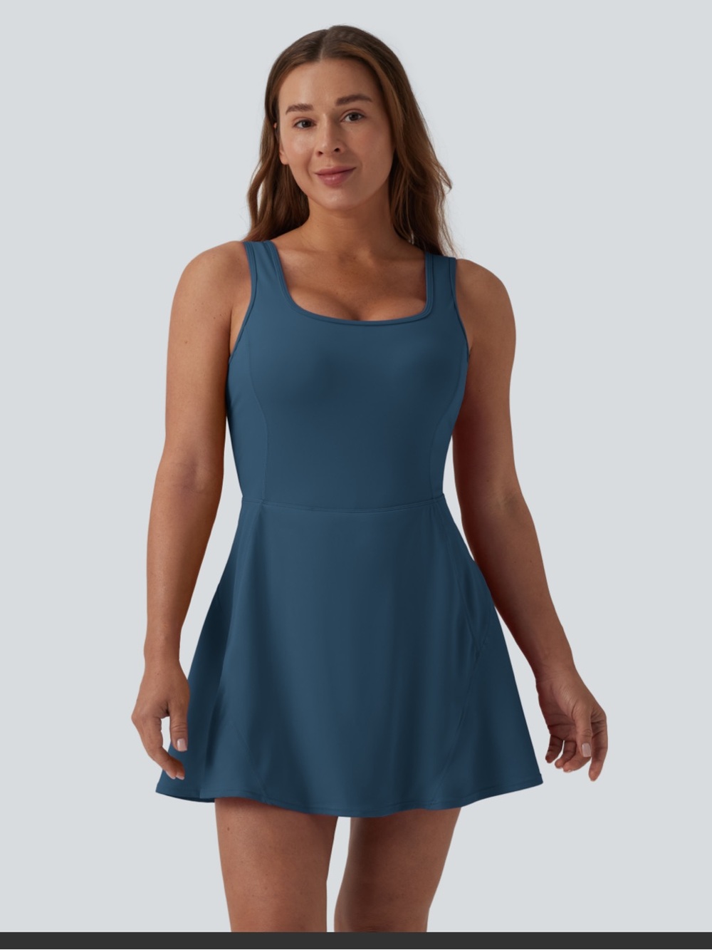 Halara SoftlyZero™ Airy U Neck 2-in-1 Dance Active Dress Easy Peezy XL NWT